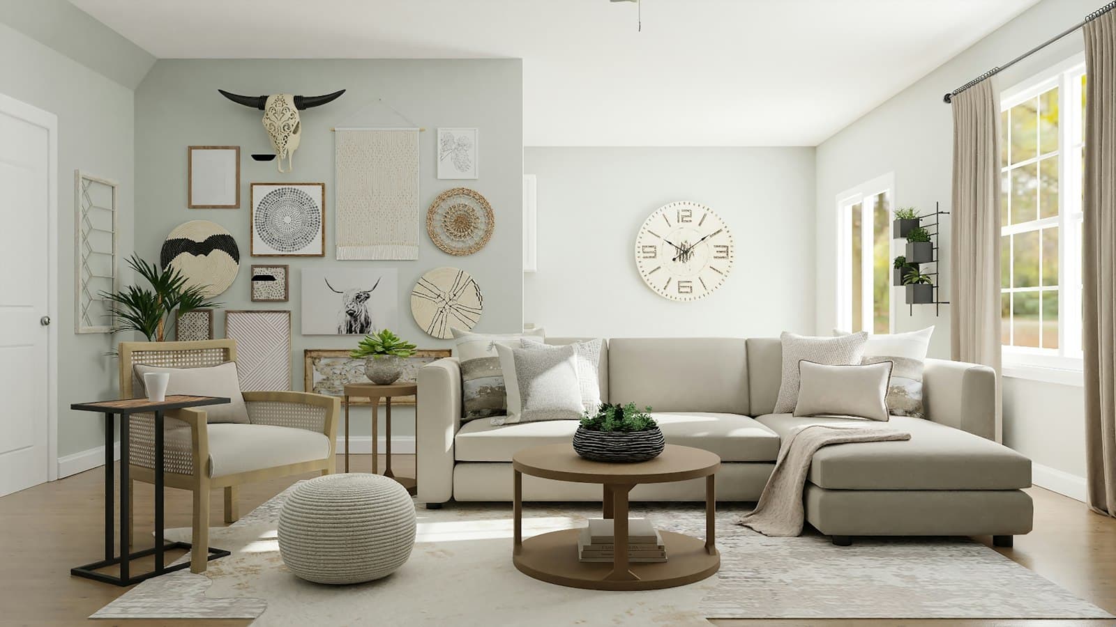 Clean, tidy living room in a family home